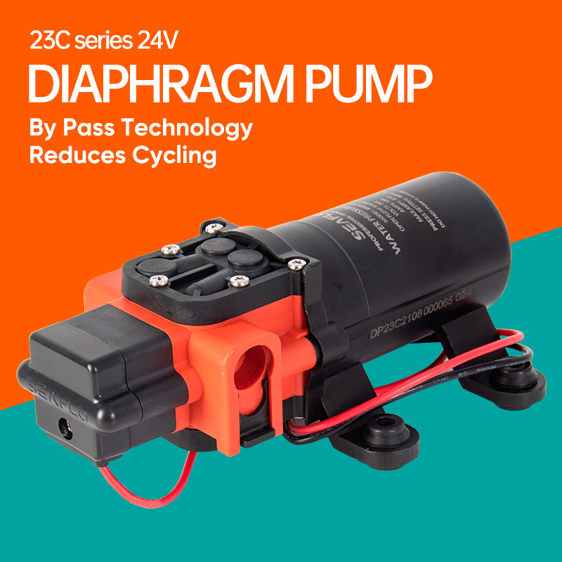 Mini Peristaltic Pump 12V - SEAFLO 12V マリンウォーターポンプダイヤフラム自吸ポンプボートアクセサリーシャワートイレ水移送モーター RV キャラバン用
