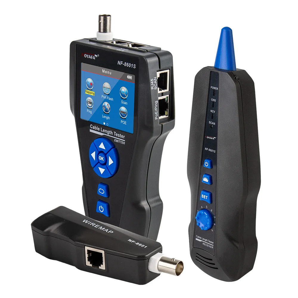 Test Instruments - NOYAFA ラインファインダー ネットワークテスト機器 NF8601S PoEケーブル 干渉防止ラインファインダー