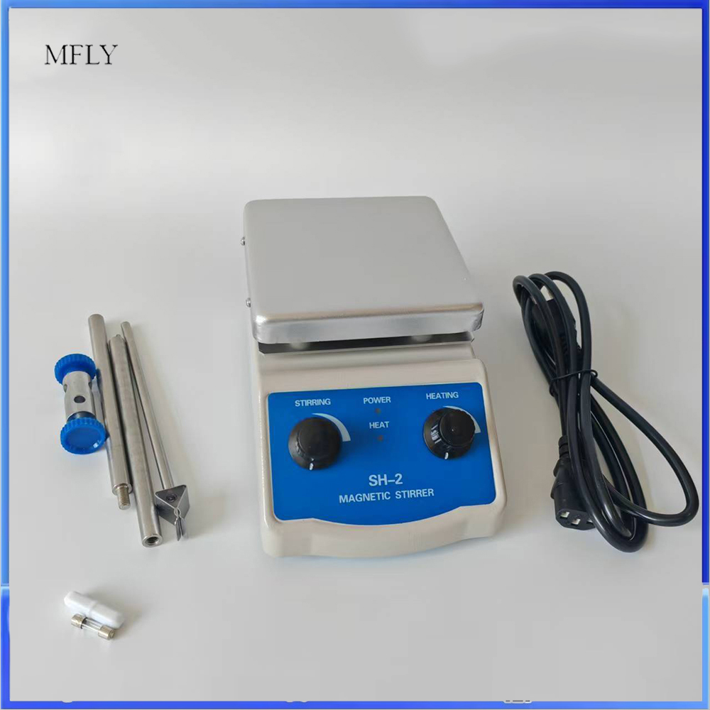 Lab Magnetic Stirrer Hot Plate - SH-2 実験用マグネチックスターラー 加熱機能付きラボ用攪拌プレート ブレンダーミキサー ホットプレート マグネチックスターラーバー付き