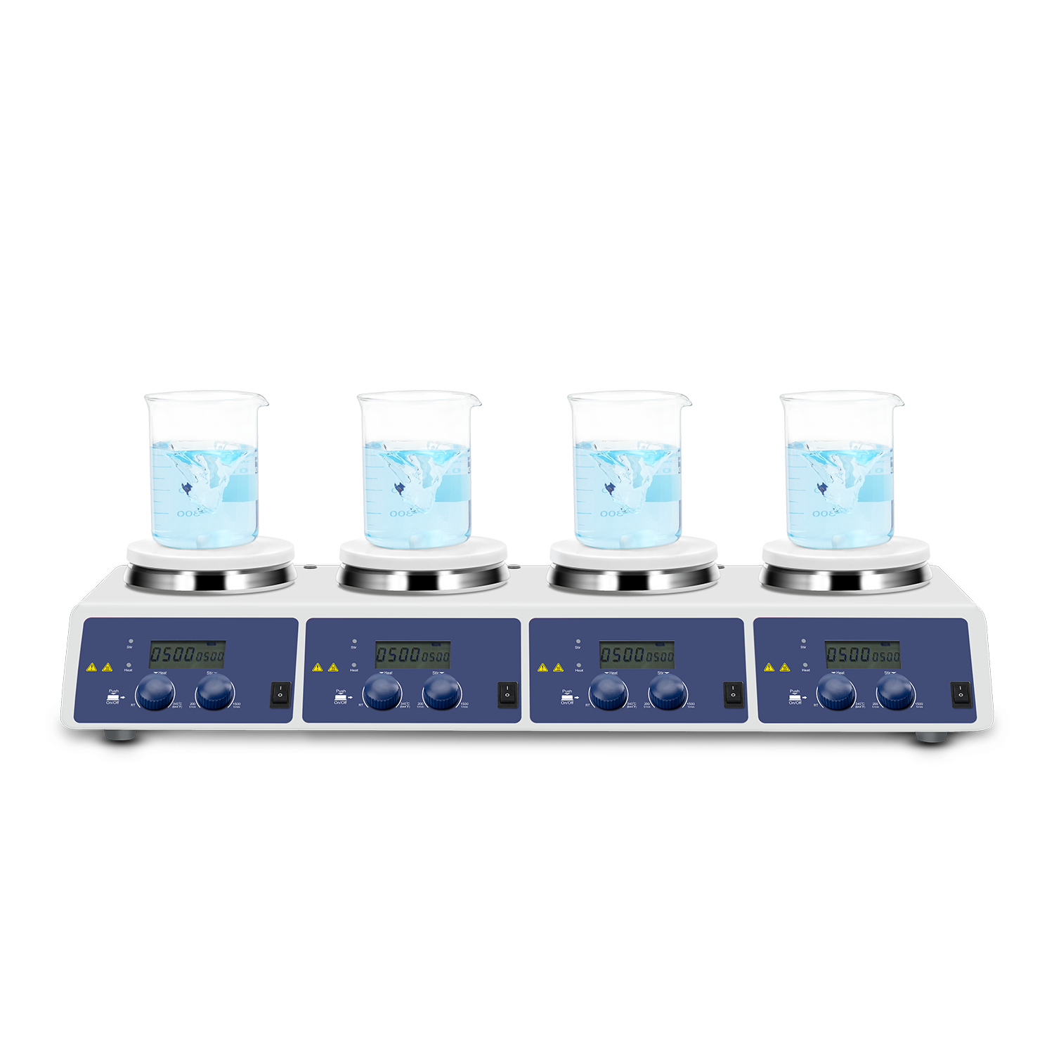 Lab Magnetic Stirrer Hot Plate - MS-H340-S4 LCD 4チャンネルデジタル磁気ホットプレートスターラー実験室用マルチポジション磁気ホットプレートスターラー