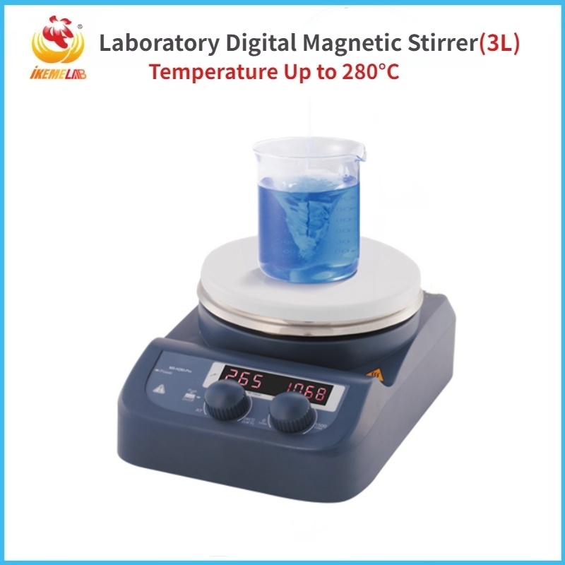 Lab Magnetic Stirrer Hot Plate - WEIAI 磁気攪拌機 1500rpm 実験用磁気攪拌機 撹拌棒付き 磁気ミキサー