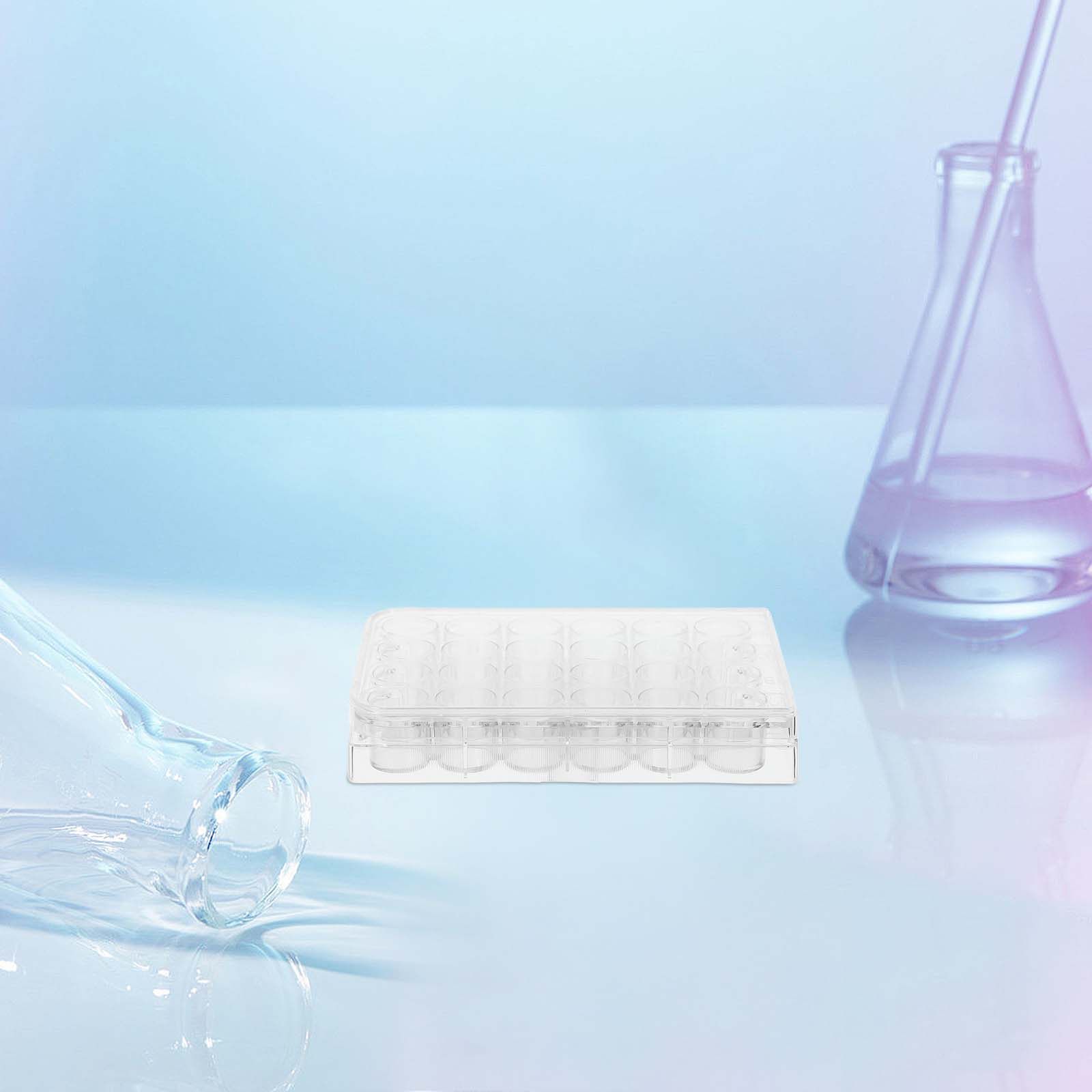 Lab Equipment - 2個入り24穴細胞培養プレート、ラボ機器、組織培養プレート、安定した素材、効率的な実験プラットフォーム