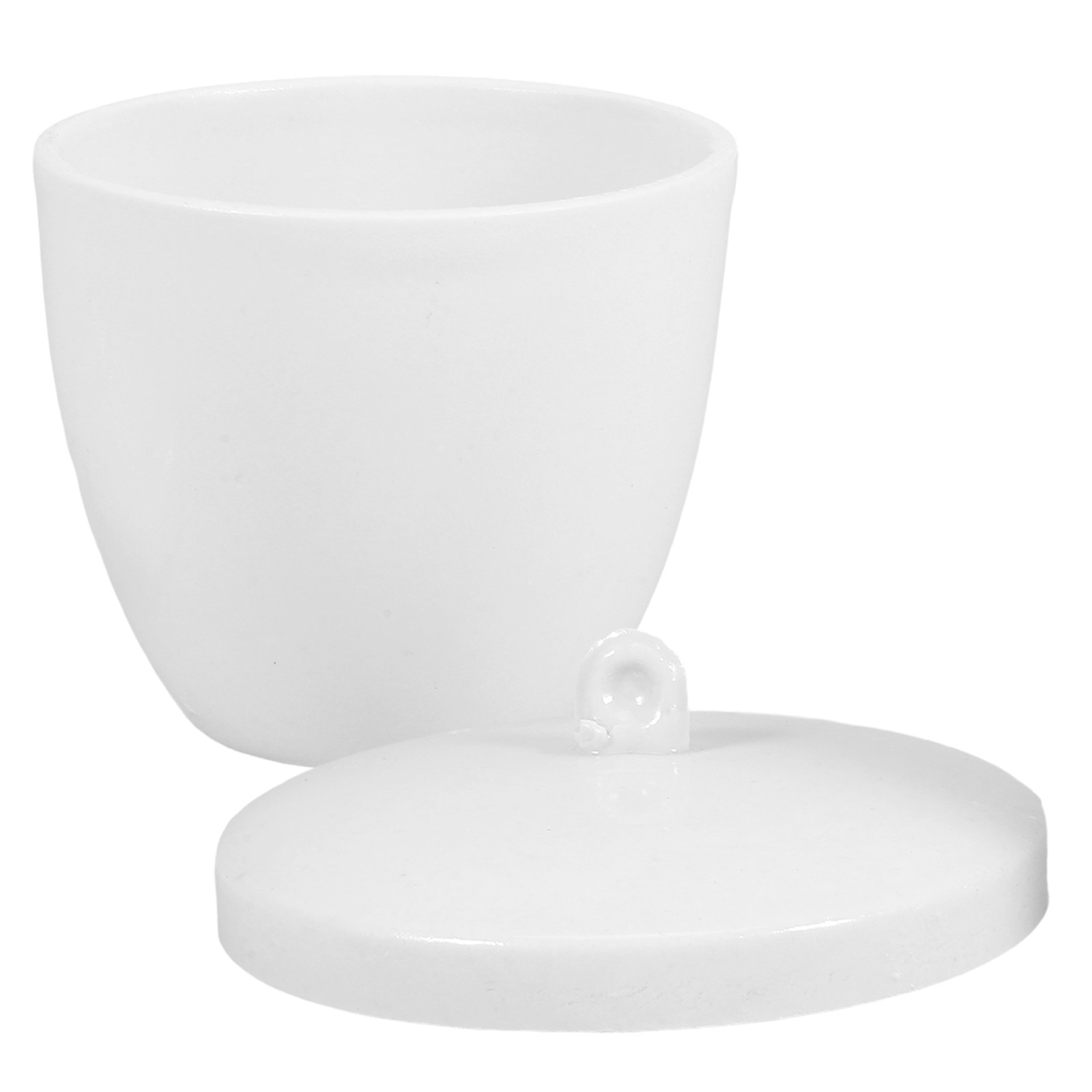 Lab Equipment - 高温セラミックるつぼ ポーセリンるつぼカップ 70ml 蓋付きハンドル 溶解鋳造精製用 実験室機器
