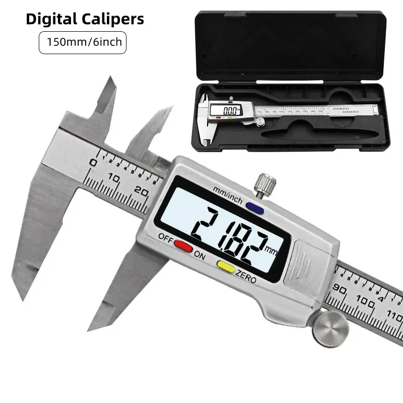Digital Caliper 150Mm Stainless Steel - 測定ツールステンレス鋼デジタルノギス 6 