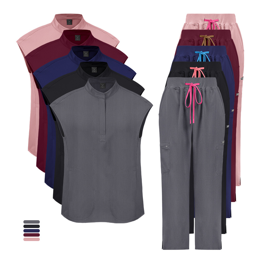 Medical Supplies - 医療服女性病院スクラブセット手術室看護作業服医師看護師外科アクセサリー歯科制服
