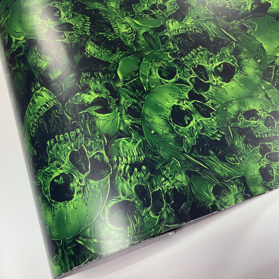 異なる新しいグラフィティスカルステッカーボムビニールラップフ - Air Bubble Wrap Roll Packaging のレビューと価格