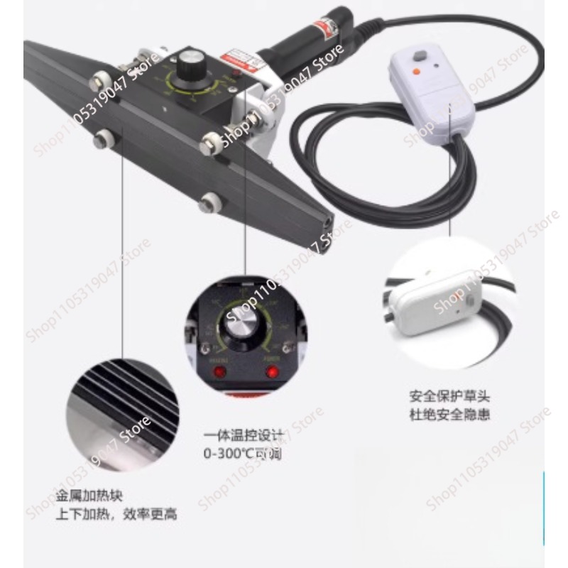220V ハンドインパルスシーラー ハンドヘルドヒートインパ - Plastic Bag Impulse Heat Sealer のレビューと価格