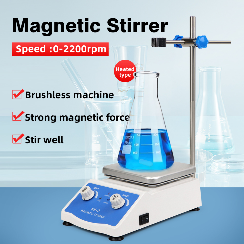 実験室で使用するための調整可能な液体加熱マグネチックスターラ - Lab Magnetic Stirrer Hot Plate のレビューと価格
