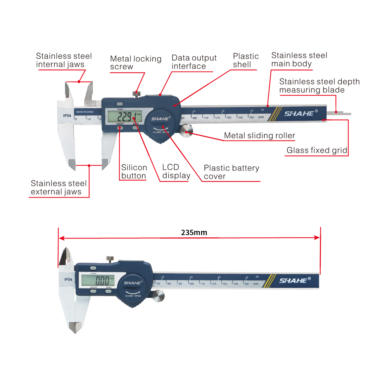 硬化ステンレス鋼 100/150/200/300 mm デジ - Digital Caliper 150Mm Stainless Steel のレビューと価格