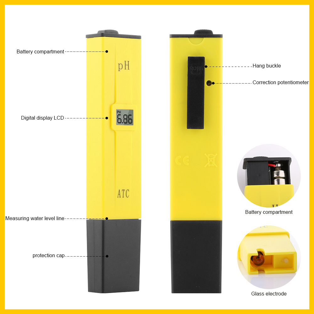 LCDディスプレイ付きデジタル足首計,庭のハイドロポニックス - Ph Meter Digital Water Tester のレビューと価格