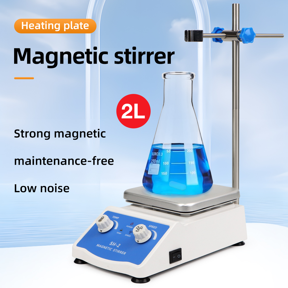 デジタルディスプレイ付き加熱マグネチックスターラー、サーモス - Lab Magnetic Stirrer Hot Plate のレビューと価格