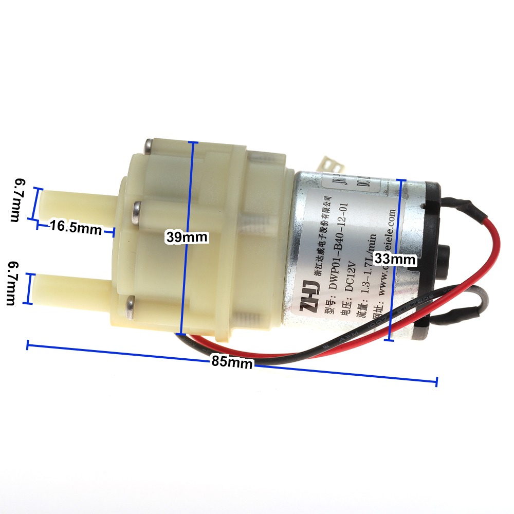 DC6-12V 小型 528 ウォーターポンプ DCモーター - Mini Peristaltic Pump 12V のレビューと価格