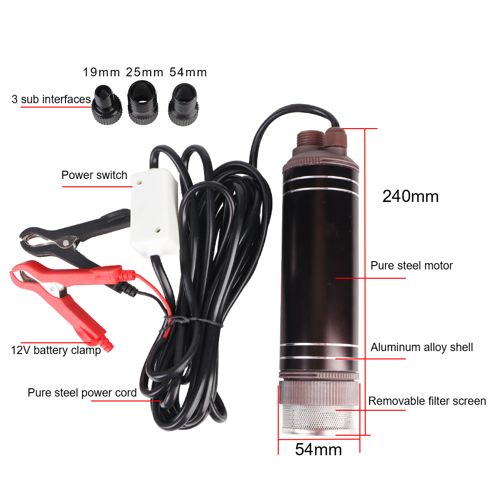 ハイパワー自吸式オイルポンプミニ 45L/分アルミ合金シェル - Mini Peristaltic Pump 12V のレビューと価格