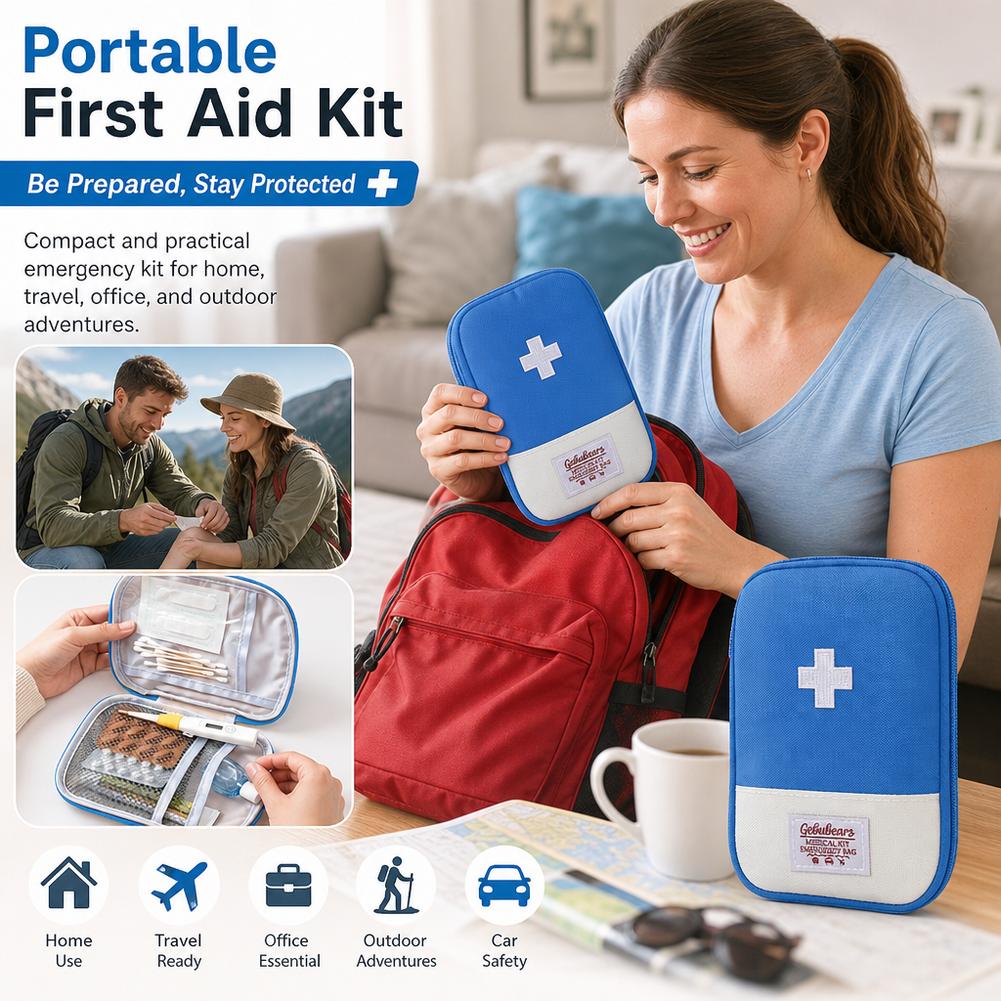 大容量ポータブル救急キットバッグ、家庭、車、旅行、キャンプ、 - Medical Supplies のレビューと価格