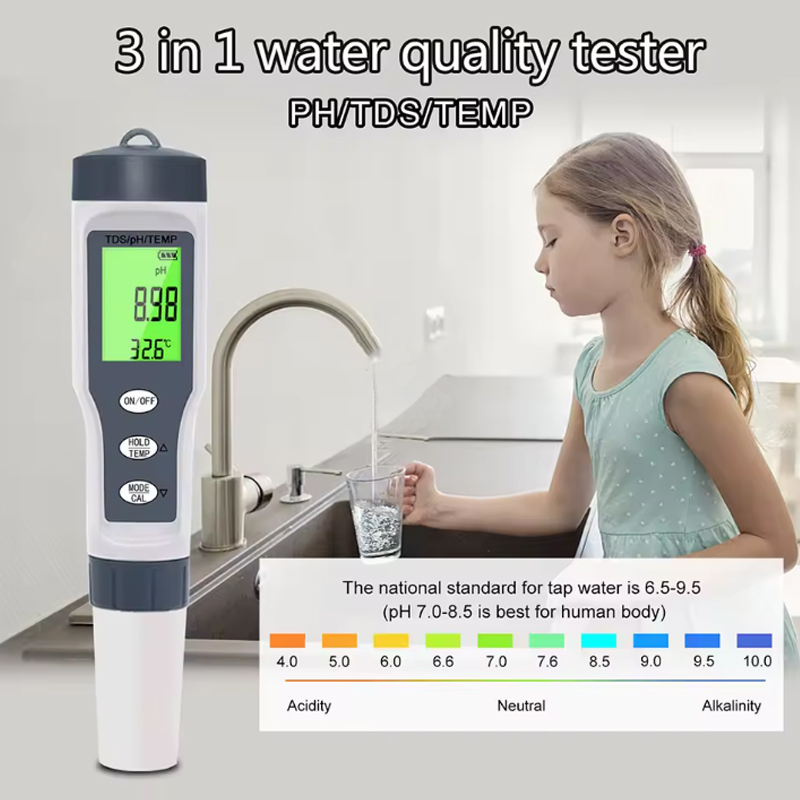 EZ 9901 3-in-1 水質テスター デジタル LCD - Ph Meter Digital Water Tester のレビューと価格