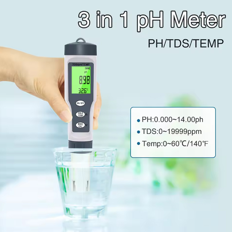 EZ 9901 3-in-1 水質テスター デジタル LCD - Ph Meter Digital Water Tester のレビューと価格