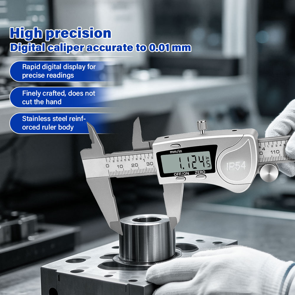 IP54 ステンレス製デジタルノギス 厚さ計 カリバー測定ツ - Digital Caliper 150Mm Stainless Steel のレビューと価格