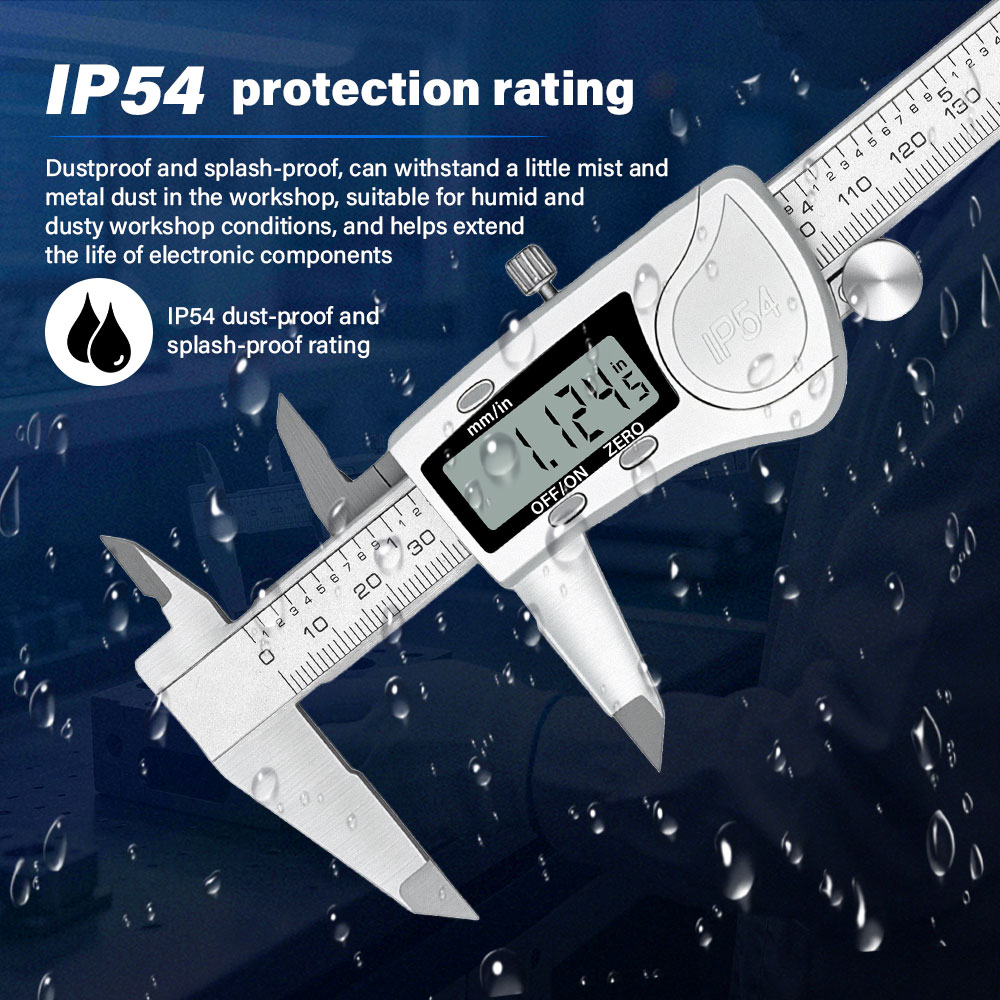 IP54 ステンレス製デジタルノギス 厚さ計 カリバー測定ツ - Digital Caliper 150Mm Stainless Steel のレビューと価格