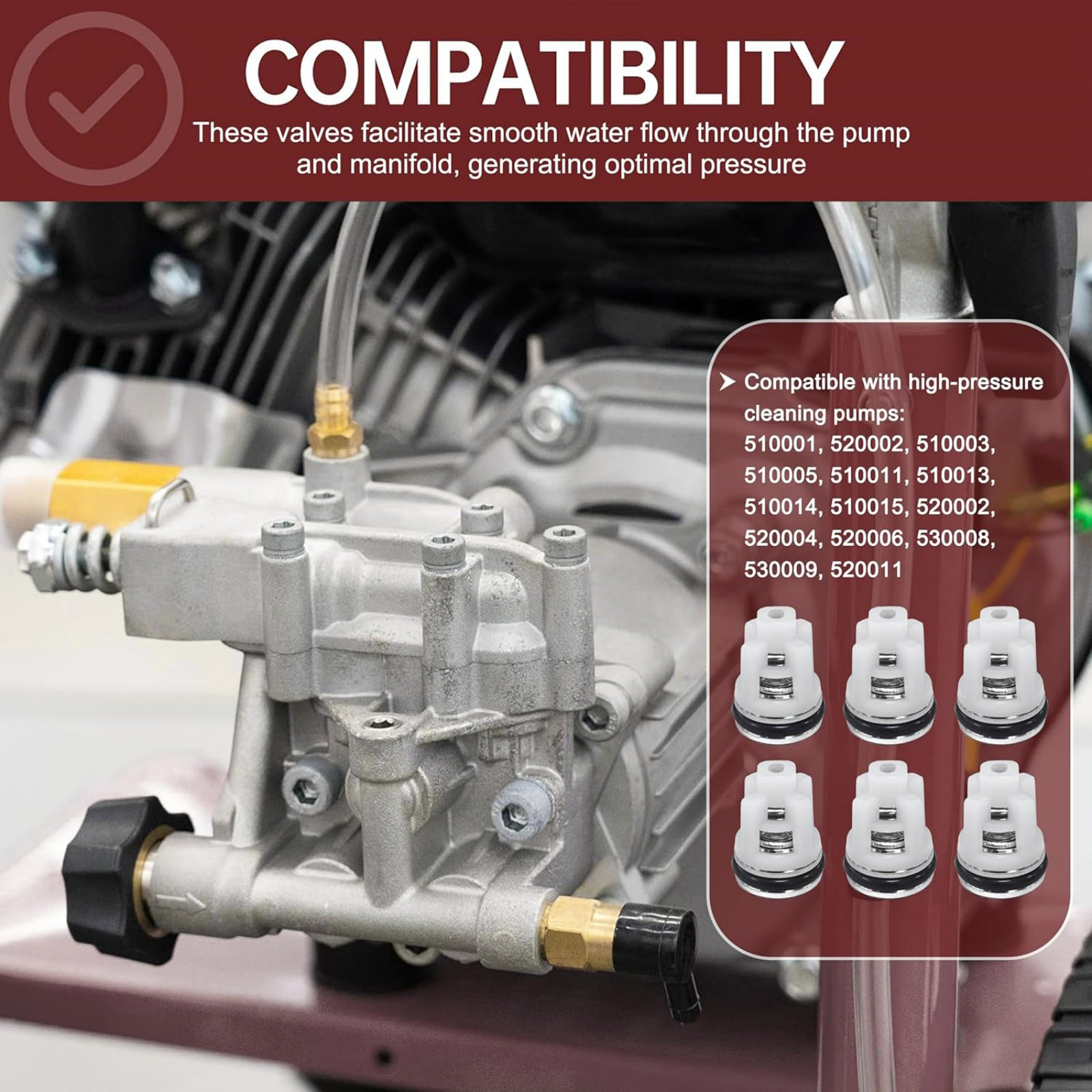 6個入り高圧洗浄機バルブ修理キット、Oリングとシート付き、洗 - Vacuum Chamber Kit With Pump のレビューと価格